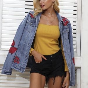 Floral Denim Jacket